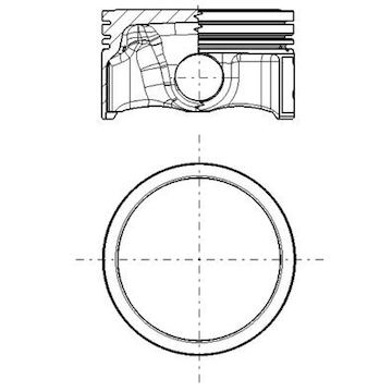 Píst MAHLE ORIGINAL 011 PI 00118 002