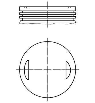 Píst MAHLE ORIGINAL 013 35 01