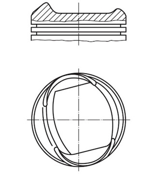 Píst MAHLE ORIGINAL 013 38 01