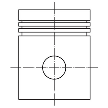 Píst MAHLE ORIGINAL 014 21 00