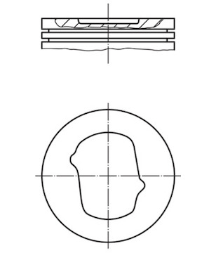 Píst MAHLE ORIGINAL 014 24 02