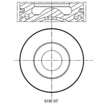 Píst MAHLE ORIGINAL 016 07 21
