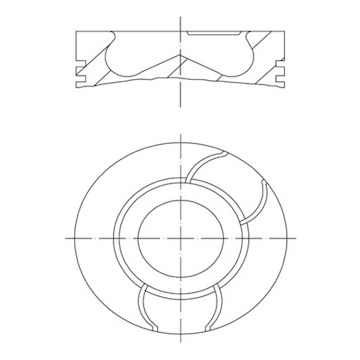 Píst MAHLE ORIGINAL 021 PI 00124 000