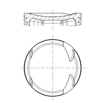 Píst MAHLE ORIGINAL 021 PI 00131 000