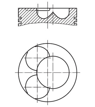 Píst MAHLE ORIGINAL 028 07 01