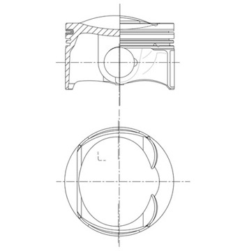 Píst MAHLE ORIGINAL 028 PI 00156 000