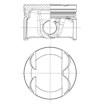 Píst MAHLE ORIGINAL 028 PI 00185 002