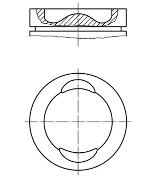 Píst MAHLE ORIGINAL 029 74 01