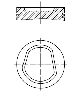 Píst MAHLE ORIGINAL 030 42 00