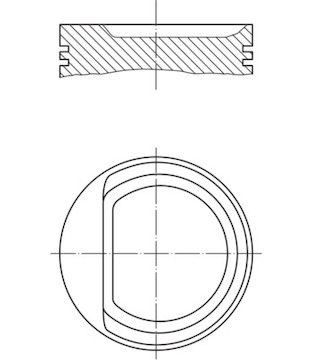 Píst MAHLE ORIGINAL 030 94 12