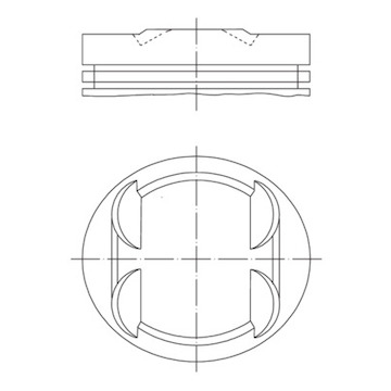 Píst MAHLE ORIGINAL 033 18 00