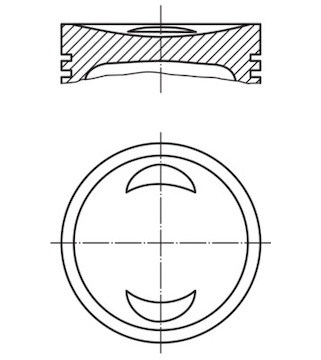 Píst MAHLE ORIGINAL 033 99 01