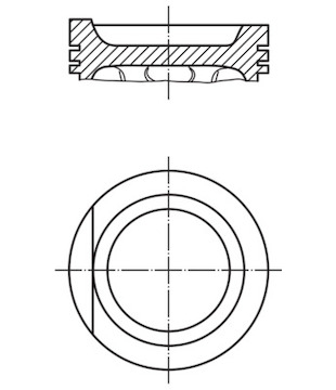 Píst MAHLE ORIGINAL 034 99 01