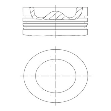 Píst MAHLE ORIGINAL 037 PI 00108 000