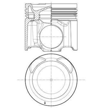 Píst MAHLE ORIGINAL 037 PI 00149 000