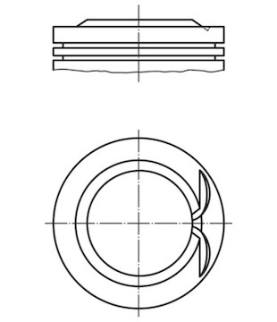 Píst MAHLE ORIGINAL 038 15 00