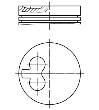 Píst MAHLE ORIGINAL 039 01 00