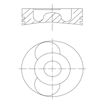 Píst MAHLE ORIGINAL 040 22 03