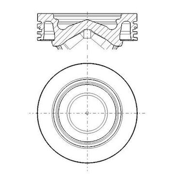 Píst MAHLE ORIGINAL 061 PI 00138 000