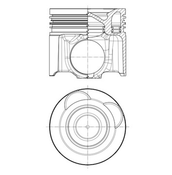 Píst MAHLE ORIGINAL 061 PI 00144 000