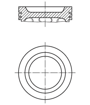 Píst MAHLE ORIGINAL 082 28 02