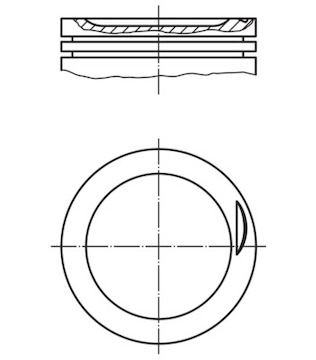 Píst MAHLE ORIGINAL 082 34 02