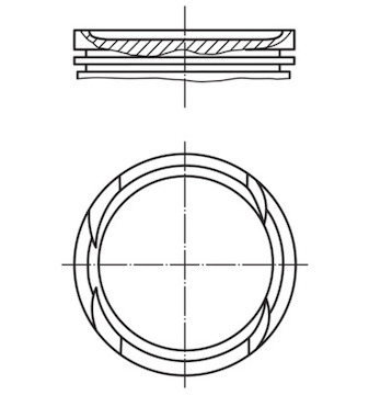 Píst MAHLE ORIGINAL 082 61 01