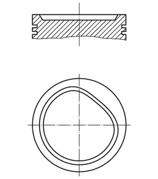 Píst MAHLE ORIGINAL 082 72 01