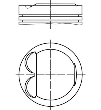 Píst MAHLE ORIGINAL 083 04 02