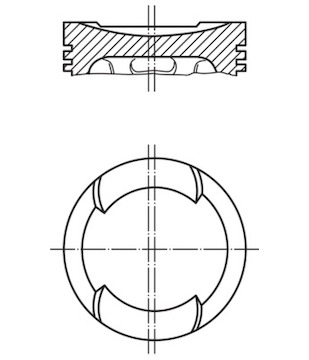 Píst MAHLE ORIGINAL 099 67 10