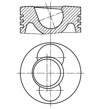 Píst MAHLE ORIGINAL 101 59 00