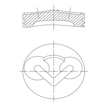 Píst MAHLE ORIGINAL 101 89 00
