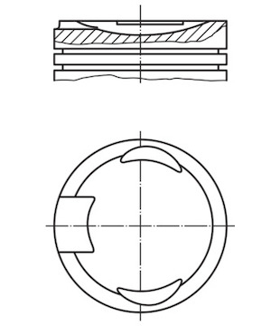 Píst MAHLE ORIGINAL 151 84 00