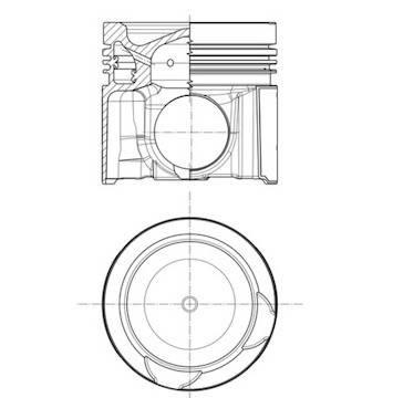 Píst MAHLE ORIGINAL 213 PI 00108 000