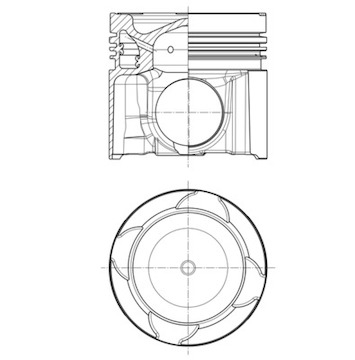Píst MAHLE ORIGINAL 213 PI 00109 000