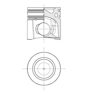 Píst MAHLE ORIGINAL 213 PI 00111 000