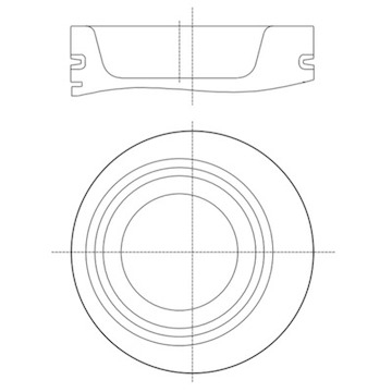 Píst MAHLE ORIGINAL 227 PI 00139 000