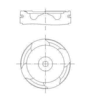Píst MAHLE ORIGINAL 227 PI 00147 000