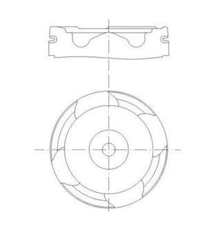 Píst MAHLE ORIGINAL 227 PI 00162 000
