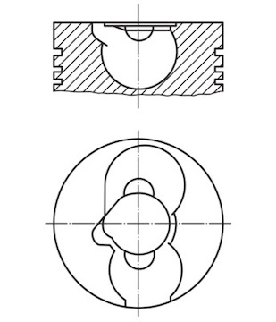 Píst MAHLE ORIGINAL 228 29 00
