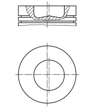 Píst MAHLE ORIGINAL 228 75 00
