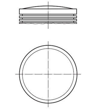 Píst MAHLE ORIGINAL 279 13 03