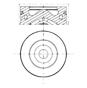Píst MAHLE ORIGINAL 279 PI 00105 000