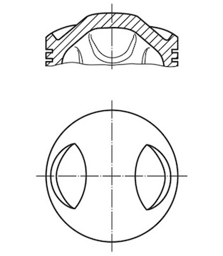 Píst MAHLE ORIGINAL 503 03 00