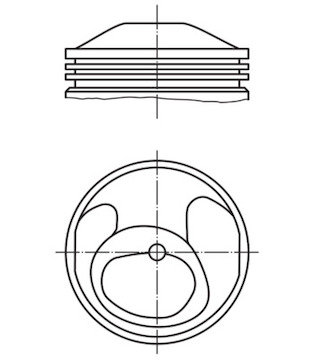 Píst MAHLE ORIGINAL 503 15 00