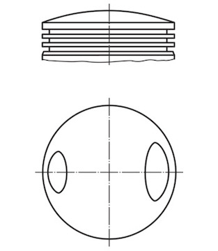 Píst MAHLE ORIGINAL 503 18 00