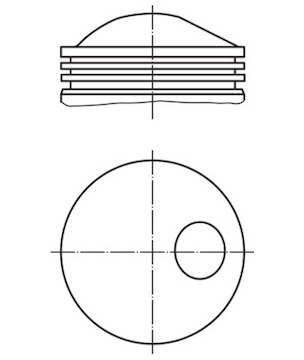 Píst MAHLE ORIGINAL 503 26 02