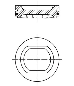 Píst MAHLE ORIGINAL 503 90 02