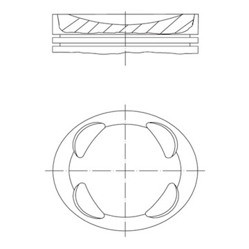 Píst MAHLE ORIGINAL 503 95 00