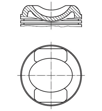 Píst MAHLE ORIGINAL 503 99 00